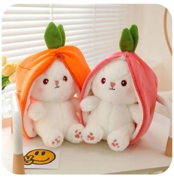 Strawberry Carrot Bunny Plush