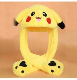 Pikachu Hat with Moving Ears and LED