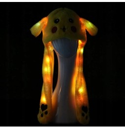 Pikachu Hat with Moving Ears and LED