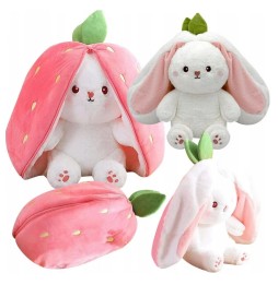 Strawberry Carrot Bunny Plush