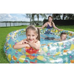 Piscină pentru copii Tropical BESTWAY 170x53cm plasture