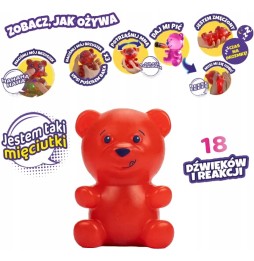 Interactive Rubber Bear with Sounds 12cm