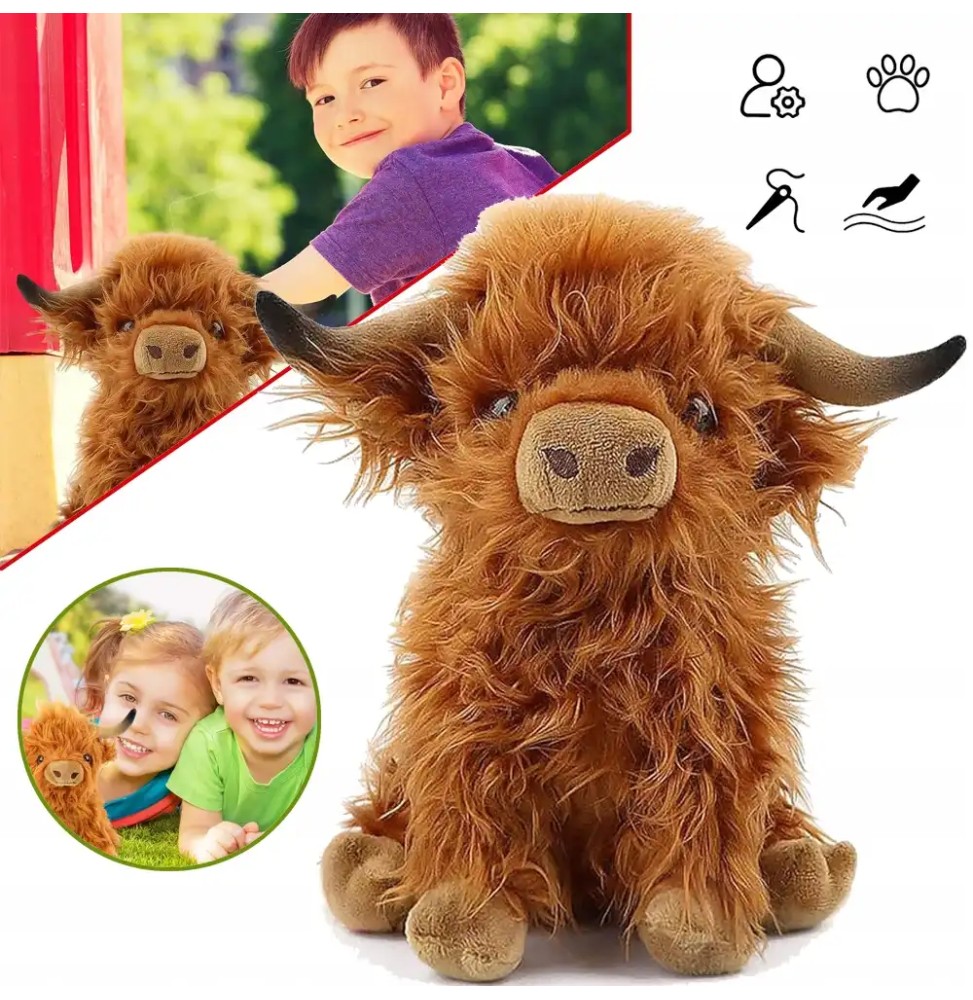 Soft Plush Cow Toy 25 cm