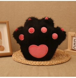 Black Paw Stuffed Pillow 23 cm