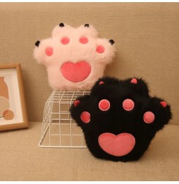 Black Paw Stuffed Pillow 23 cm