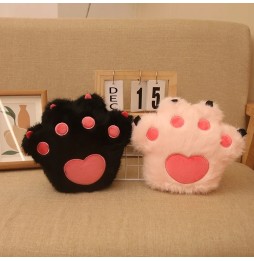 Black Paw Stuffed Pillow 23 cm