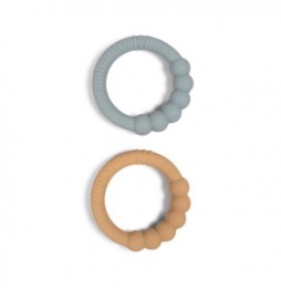 Filibabba Silicone Teether 2pcs. Silt Green for Kids