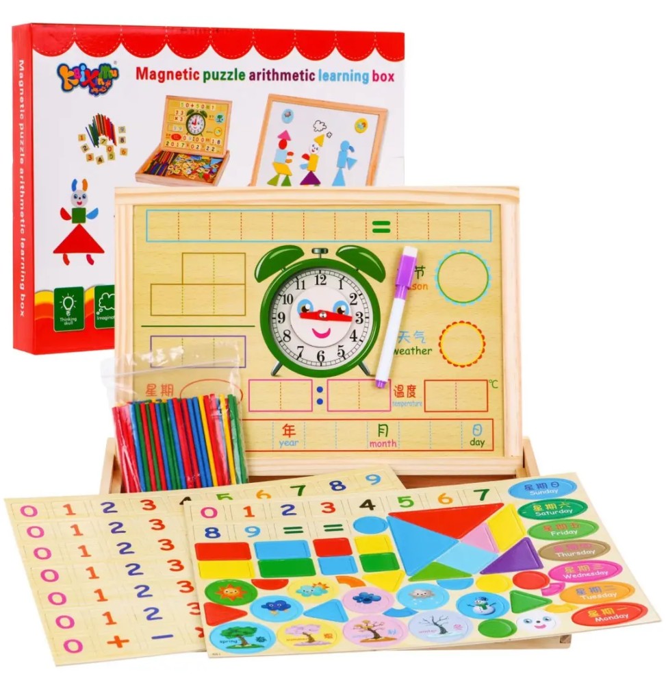 Wooden Magnetic Board for Kids Educational Set