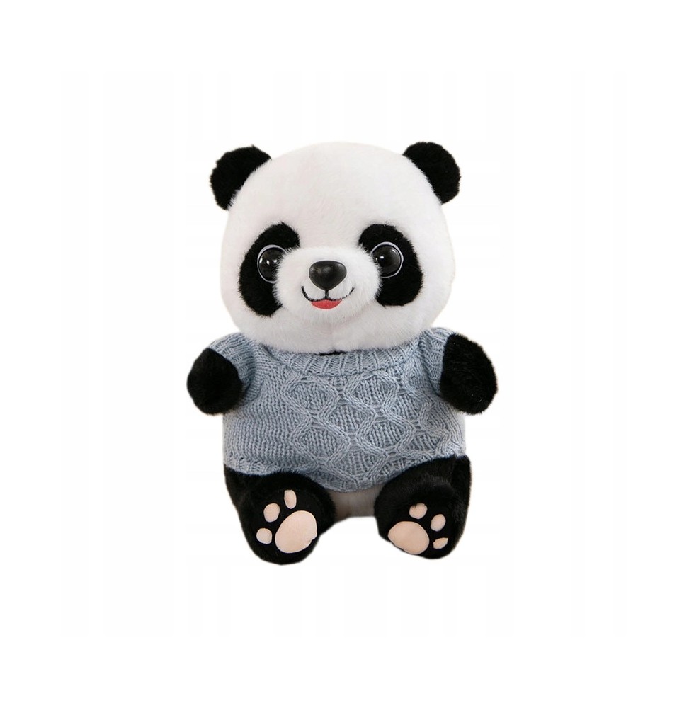 Panda Plush Toy 23 cm in Blue Sweater