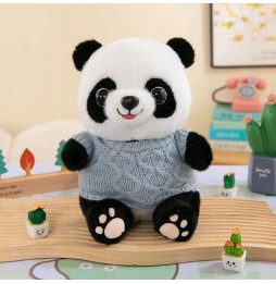 Panda Plush Toy 23 cm in Blue Sweater