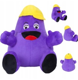 Grimace Shake Plush Toy 22 cm with Yellow Hat