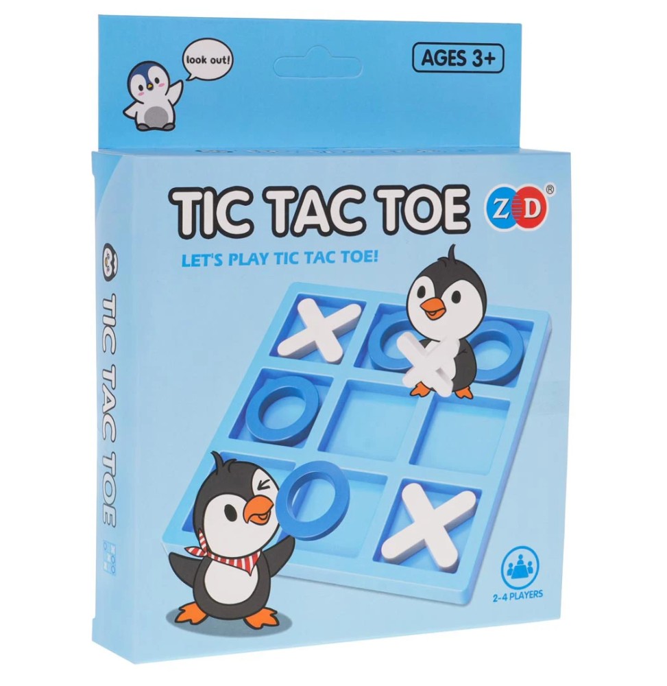 Mini Penguin Tic Tac Toe Game for Kids and Adults