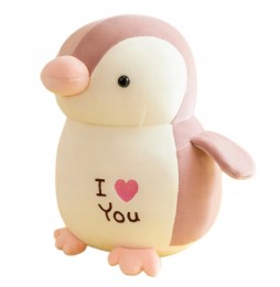 Dusty Pink Plush Penguin 20 cm