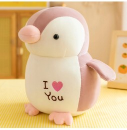 Dusty Pink Plush Penguin 20 cm