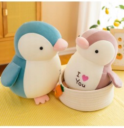 Dusty Pink Plush Penguin 20 cm