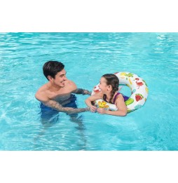 BESTWAY 61cm Inflatable Swimming Ring Vinyl