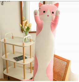 Plush Kitten 90cm Gray Pink Ginger