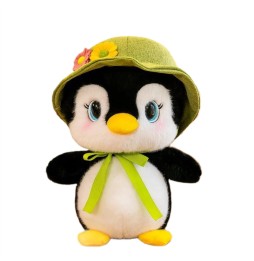 Large Penguin with Green Hat 25 cm Plush