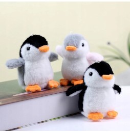 Set of 3 Plush Penguin Keychains