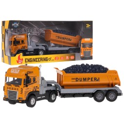 Construction Dumper Truck with Lights and Sounds