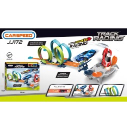 Race Track with 360 Degree Loops for Two Kids