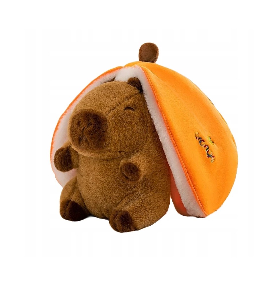 Capybara Plushie in Orange 2-in-1