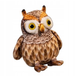 Plush Owl Cuddly Toy 20 cm Brown