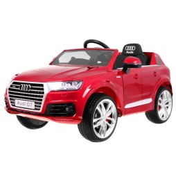 Audi Q7 quattro s-line roșu cu telecomandă și radio mp3