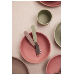 Filibabba Silicone Cutlery Set 3pcs. Green