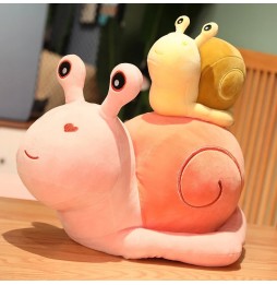 Pink Snail Plush Toy 22 cm