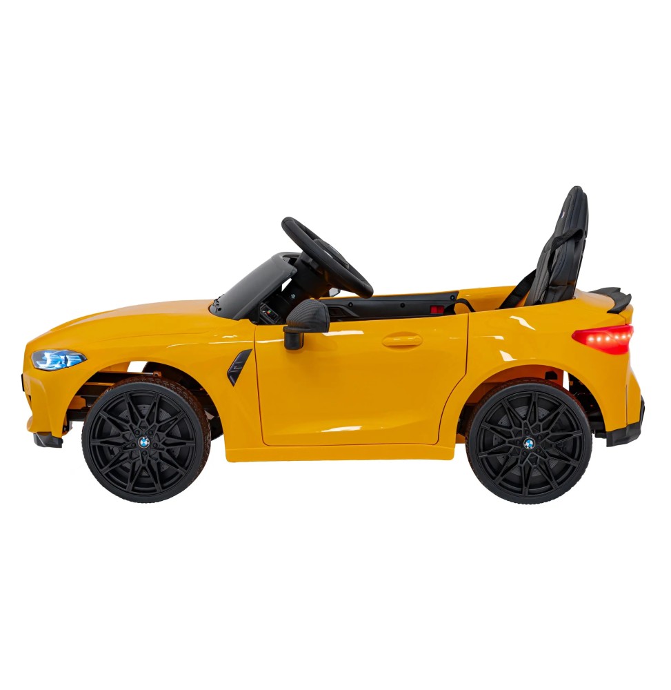 BMW M4 Yellow Ride-On Car for Kids