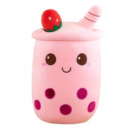 Maskotka Bubble Tea różowa 25 cm