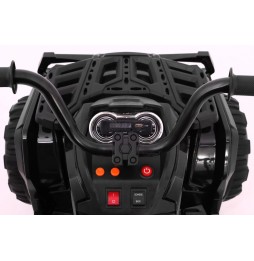 ATV pentru copii cu radio MP3 si LED - negru