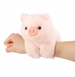 Maskotka pluszak świnka 23 cm z opaską
