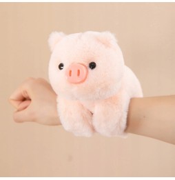 Maskotka pluszak świnka 23 cm z opaską