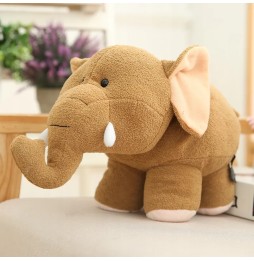 Beige Plush Elephant Toy 20 cm