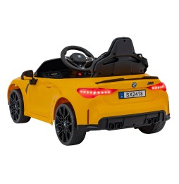 BMW M4 Yellow Ride-On Car for Kids