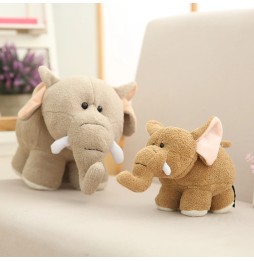 Beige Plush Elephant Toy 20 cm