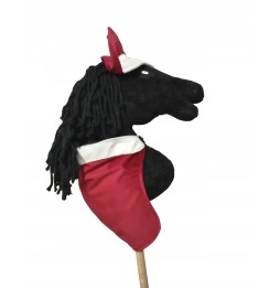 Hobby Horse A4 Set with Burgundy Blanket and Earmuffs