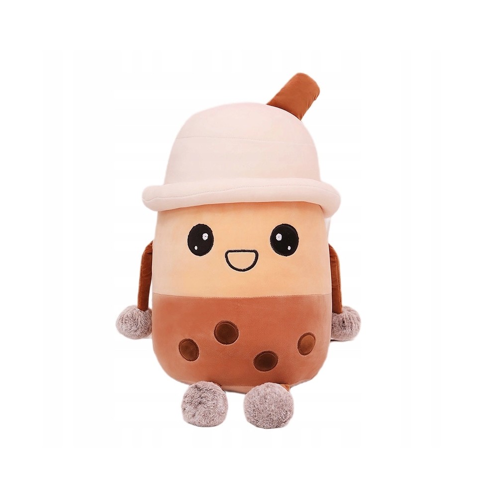 Brown Bubble Tea Plush Toy