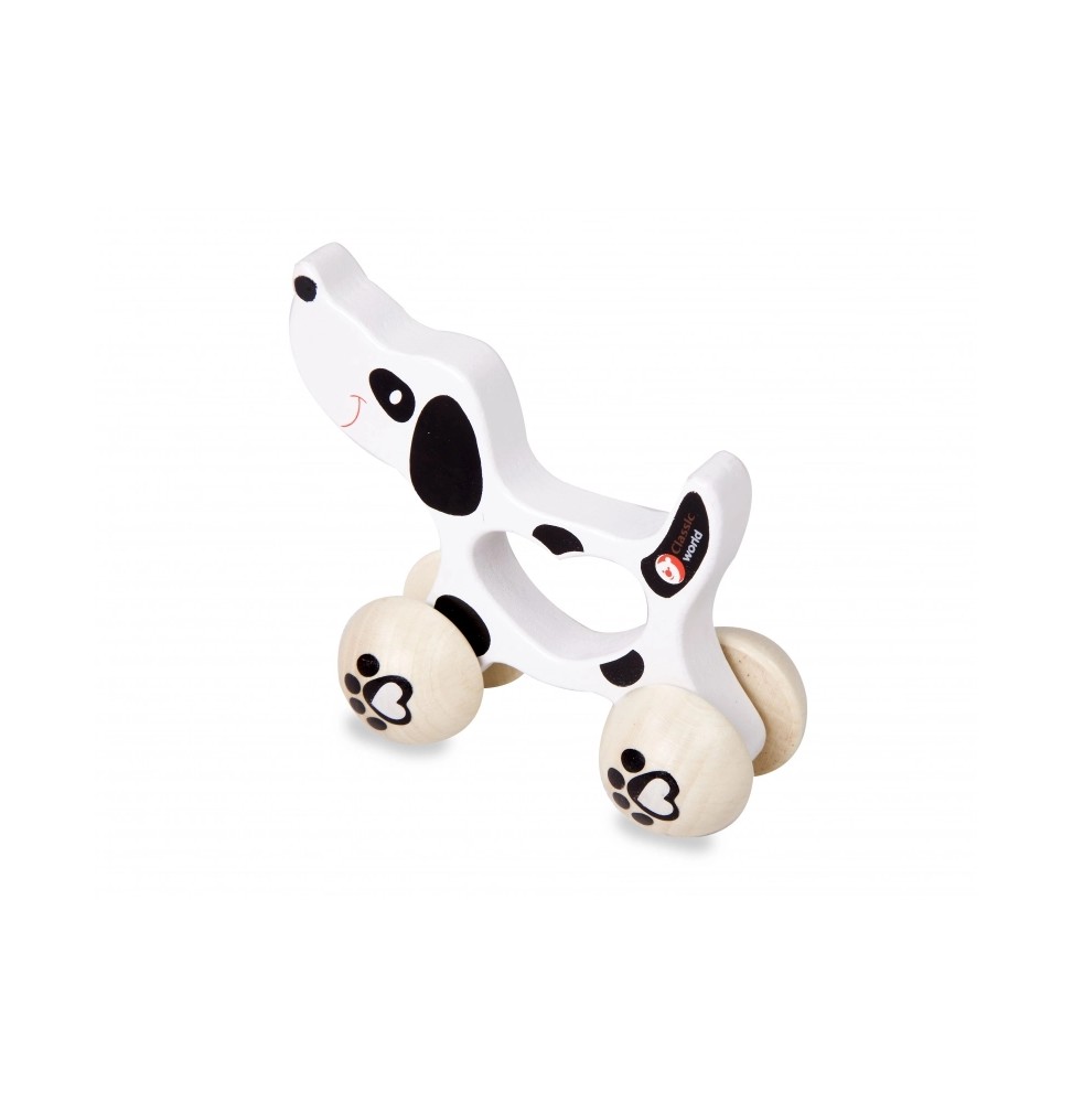 Wooden Pull Toy Dalmatian Classic World