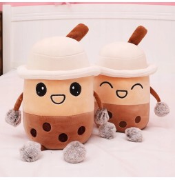 Brown Bubble Tea Plush Toy