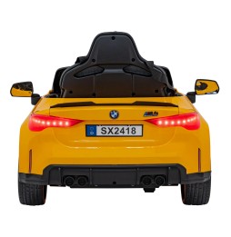 BMW M4 Yellow Ride-On Car for Kids