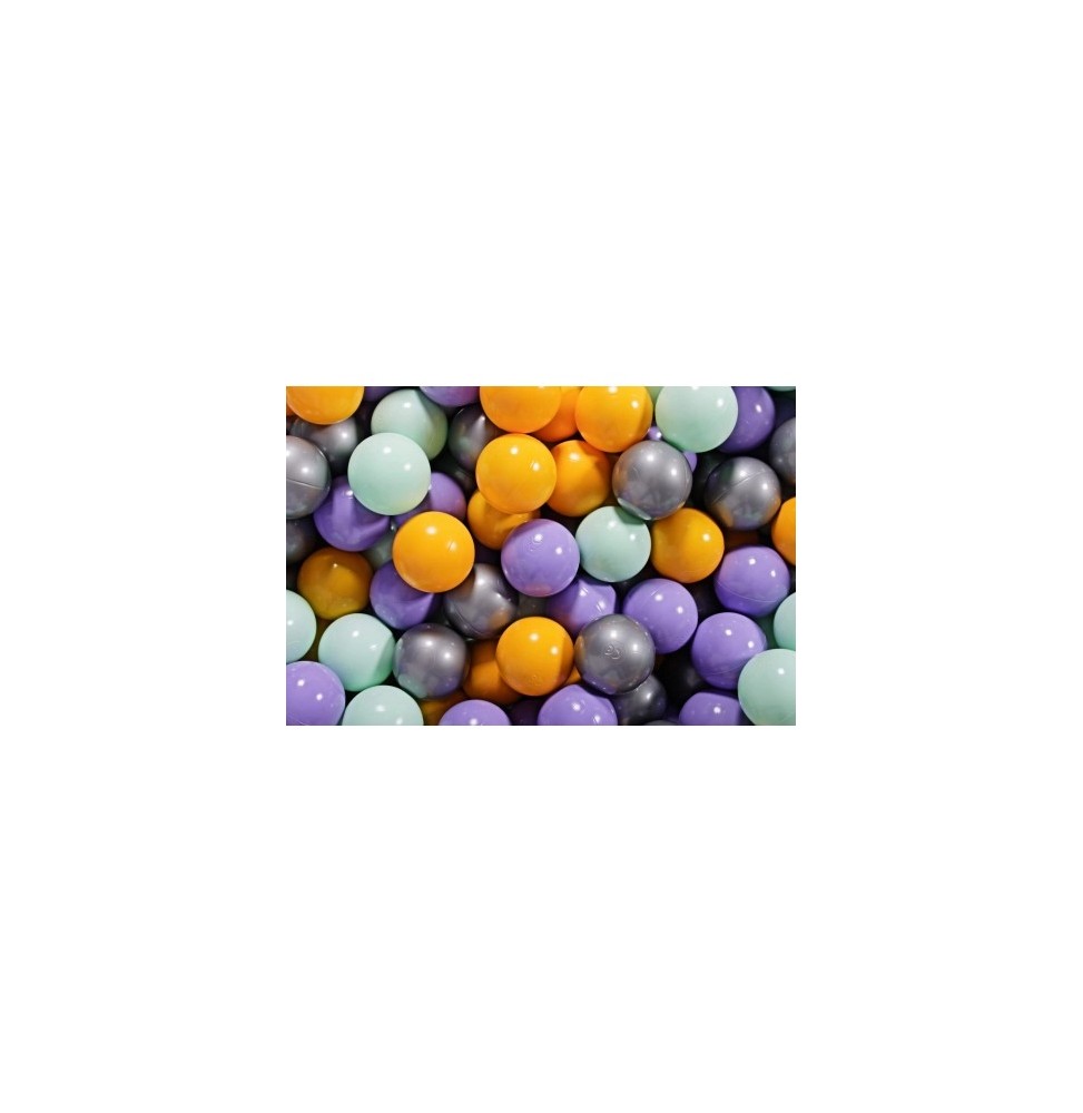 Set of 400 Plastic Balls 7 cm for Pool Play