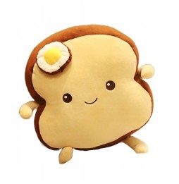 Bread Slice Plush Toy with Egg 20 cm