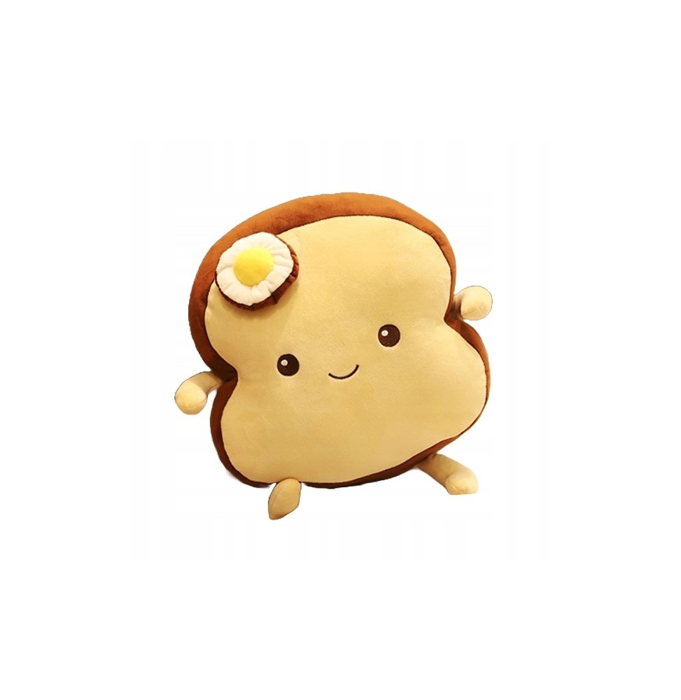 Bread Slice Plush Toy with Egg 20 cm