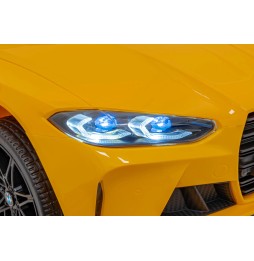 BMW M4 Yellow Ride-On Car for Kids