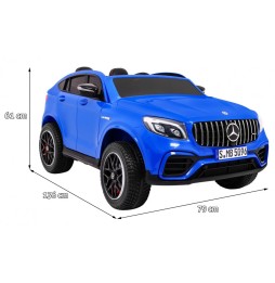 Mercedes GLC 63S Kids Car - Blue, 4x4, MP4, LED