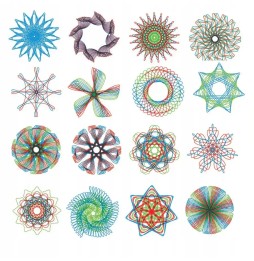 Spirograf zestaw do rysowania z szablonami