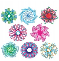 Spirograf zestaw do rysowania z szablonami